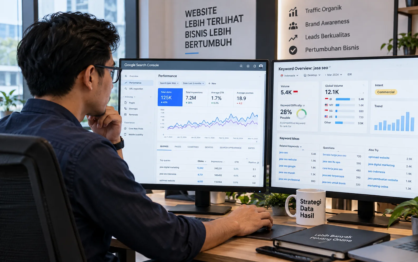 Analisis SEO dan performa pencarian Google